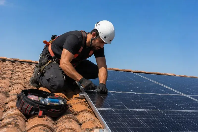 Maintenance et monitoring de panneaux solaires à Écouflant